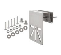 BlissfulAbode Staffa di montaggio per grondaia in metallo per EufyCam S4 Telecamera di sicurezza solare in acciaio inossidabile Supporto fossa di drenaggio versatile opzione di montaggio