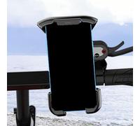 BlissfulAbode Supporto per cellulare da moto con bloccaggio sicuro con una sola mano per un accesso rapido (manubrio)