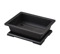BlissfulAbode Vaso da fiori rettangolare in plastica per bonsai, vivaio, balcone, giardino, contenitore