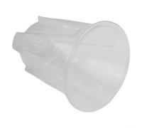 BlissfulAbode Vaso per orchidee in plastica trasparente resistente per una lunga durata della vita delle piante (16 cm)