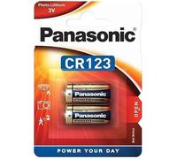 Blister 2 Batterie Litio CR123A / CR17345 Original Panas.