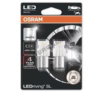 BLISTER 2 LAMPADE OSRAM LED P21/5W BAY15D BIANCO LEDRIVING SL 7528DWP-02B MOTO