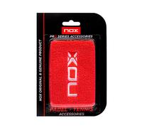 Blister (2 Pz) Polsino Nox Rosso Logo Bianco Murobl2ud White