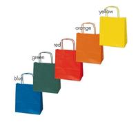 Mainetti Bags - 079900 - Shopper Twisted - maniglie cordino - 22 x 10 x 29 cm - carta biokraft - colori assortiti - Mainetti Bags - conf. 25 pezzi - 81818 - Conf. da 1 Pz. - 079900