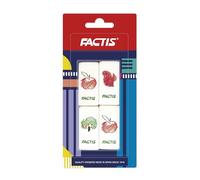 Blister 4 gomme da cancellare N30 stampa a colori FACTIS®