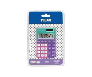 Blíster calculadora 8 dígitos pocket Sunset lila - rosa
