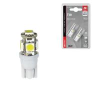 12V Hyper-Led 15 - 5 SMD x 3 chips - (T10) - W2,1x9,5d - 2 pz - D/Blister -...