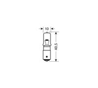 12V Lampada alogena micro - H21W - 21W - BAY9s - 2 pz - D/Blister