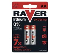 Blister di 2 batterie al litio RAVER FR6 (AA)