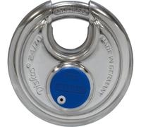 Blister di lucchetti con grillo in acciaio inox Abus Diskus Argento