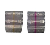 Blister per monete euro - Kit 250 (2x125) portamonete da 1 e 2 euro