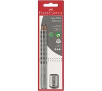 Blister Set Grip 2 matite di grafite Grip 2001 B + 1 temperamatite Grip mini, silver