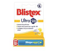Blistex Ultra Lip Balm SPF 50+, Protezione Solare Labbra UVA/UVB, Alta Idratazione, Resistente all'Acqua, Non Unge, con Vitamina C ed E - Stick da 4,25 g