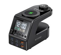 Blitzwolf BW-FW10 Sveglia Caricatore 240W 4xUSB-C 2xUSB-A Wireless Nero