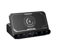 Caricatore BlitzWolf BW-S27 160W 6 porte USB-C e USB-A senza fili nero