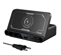 BlitzWolf® BW-S27 - Caricabatterie rapido da tavolo da 160 W, 6 porte di ricarica USB (Type-C e USB-A) + ricarica wireless