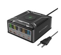 Blitzwolf BW-S28 260W, 2xUSB-A, 3xUSB-C, Caricatore Wireless 15W (Nero)