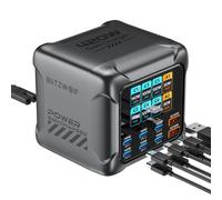 Blitzwolf® BW-S33 - Stazione di ricarica rapida da tavolo PD a 8 porte (6xUSB-C+2xUSB-A) da 420 W con display digitale