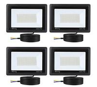 Blivrig 100W Faretto LED da esterno Bianco Freddo 6000K, 10000LM Faro LED Parete, Impermeabile IP66 Fari LED Luce Bianca Fredda Proiettore per Cortile Cantiere Giardino