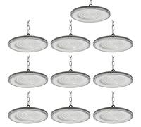 Blivrig 10PCS 150W 18000LM Lampada LED Sospensione Industriale UFO interno 6500K Bianco Freddo, SMD 2835 LED Lampadario Industrial LED Alto IP65 Impermeabile, per Capannoni, Officina, Magazzino
