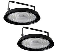 Blivrig 2X200W UFO Faretto LED, 20000LM Lampada da Officina,IP65 LED Industriale Faretto,Interni Industriale LED Luce Bianca 6000K Faretto per Industriale Officine Fabbrica [Classe Energetica A]