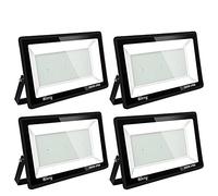 Blivrig 4PCS 500W Faretto LED da esterno Bianco Caldo 3000K, 50000LM Faro LED Parete, Impermeabile IP66 Fari LED Luce Bianca Calda Proiettore per Cortile Cantiere Giardino