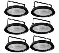 Blivrig 6X200W UFO Faretto LED, 20000LM Lampada da Officina,IP65 LED Industriale Faretto,Interni Industriale LED Luce Bianca 6000K Faretto per Industriale Officine Fabbrica [Classe Energetica A]