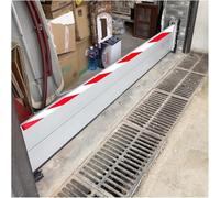 Blivysse 204cm Long Alluminio Deflettore Anti-alluvione Guarnizione Soglia Garage - Barriera Antiallagamento Porte - Pannello di Blocco dell'Acqua Barriera Anti Alluvione(204 * 40cm)