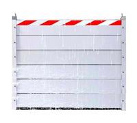 Blivysse 214cm Long Alluminio Deflettore Anti-alluvione Guarnizione Soglia Garage - Barriera Antiallagamento Porte - Pannello di Blocco dell'Acqua Barriera Anti Alluvione(214 * 120cm)