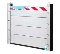 Blivysse Alluminio Paratia Antiallagamento Garage - 266cm Long Riutilizzabile Barriera Contro Le Inondazioni - Porta Barriera di Protezione Contro Le Inondazioni Finestra(266 * 80cm)