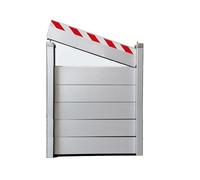 Blivysse Alluminio Paratia Antiallagamento Garage - 279cm Long Porta Barriera di Difesa Contro Le Inondazioni - Riutilizzabile Mobile Barriera di Protezione Contro Le Inondazioni(279 * 120cm)