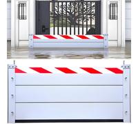 Blivysse Alluminio Paratia Antiallagamento Garage - 296cm Long Riutilizzabile Barriera Contro Le Inondazioni - Porta Barriera di Protezione Contro Le Inondazioni Finestra(296 * 60cm)