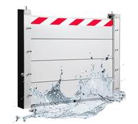 Blivysse Alluminio Paratia Antiallagamento per Garage/Porta - 283cm Long Mobile Barriera Contro Le Inondazioni - Kit di Barriera di Protezione Contro Le Inondazioni per Casa/Ingresso(283 * 80cm)