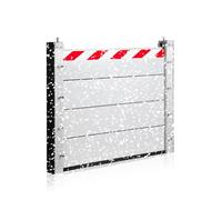 Blivysse Barriera Contro Le Inondazioni per Garage Cantina - 290cm Long Alluminio Paratia Antiallagamento per Porta - Kit Soglia Barriera di Protezione Contro Le Inondazioni(290 * 80cm)