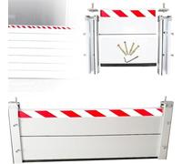 Blivysse Paratie Antiallagamento Porte Aluminum Barriera Anti Alluvione Garage Mur Anti-inondazione Verticale Piastra di Contenimento dell'Acqua(110 * 20cm)