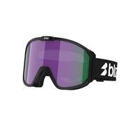 Bliz - Maschera da sci - Rave Matte Black Brown w/ Purple Multi in Silicone - Nero
