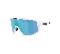 Bliz - Occhiali da sole da ciclismo - Fusion Small Matt White Brown w Blue Multi in Pelle - Bianco