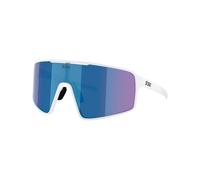 BLIZ - Occhiali da sole robusti e leggeri - P001 White Grey W Blue Mirror - Bianco Bianco