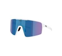 BLIZ - Occhiali da sole robusti e leggeri - P001 White Grey W Blue Mirror - Bianco