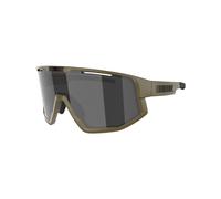 BLIZ - Occhiali da sole sportivi - Vision Matt Camo Green Smoke w Silver Mirror - Kaki