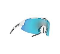 BLIZ - Occhiali da sole versatili - Matrix Shiny White Smoke W Blue Multi - Bianco