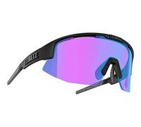 Occhiali Bliz Matrix Small nero opaco con lenti Nano Optics Nordic Light blu viola
