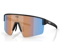 Bliz p004 occhiali da sole unisex nero opaco corallo arancione blu a specchio