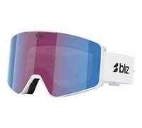 Bliz Unisex G001s Skibrille, bianco opaco viola - blu, OneSize