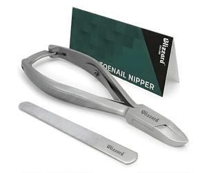 Blizzard Tagliaunghie Professionale - Tronchese per Unghie dei Piedi Spesse e Dure - Taglio Concavo - Manico Zigrinato - CE strumento chirurgico per Podologi - Fabbricato in acciaio inossidabile Tedesco 14.5 cm