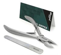 Blizzard Tronchese Unghie Piedi Professionale per Unghie Incarnite e Spesse - Tagliaunghie Podologia in Acciaio Inox - Per Anziani e Uomo - Set Pedicure con Lima - 13cm Taglio Concavo