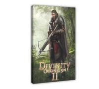 BLJKHTGG Divinity Original Sin II, poster in tela con giocatore di videogiochi, decorazione per camera da letto, regalo, decorativo, 60 x 90 cm