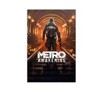 BLJKHTGG Poster con stampa artistica da parete con immagine del risveglio della metropolitana e videogiochi, 50 x 75 cm