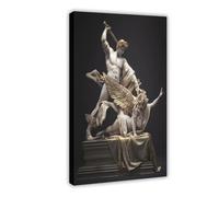 BLJKHTGG Poster su tela con il mito di Perseo e Medusa, decorazione per camera da letto, paesaggio decorativo, idea regalo, 50 x 75 cm