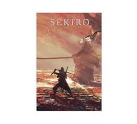 BLJKHTGG Poster su tela con immagine di Sekiro Shadows Die Twice, miglior gioco, idea regalo, 30 x 45 cm